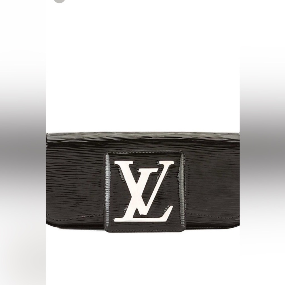 As disused Black Electric Epi Leather Sobe Clutch